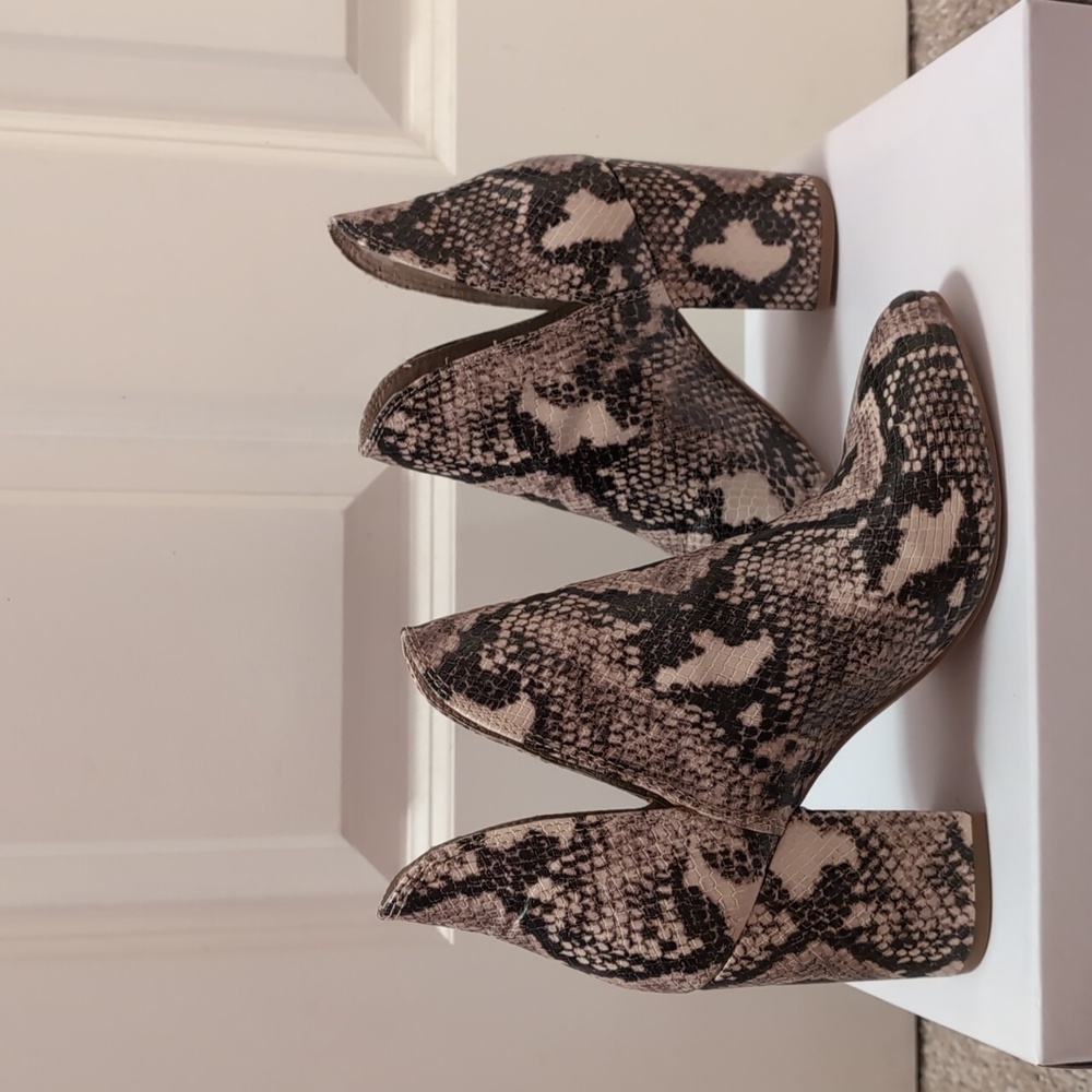 Steve Madden Snakeskin Booties